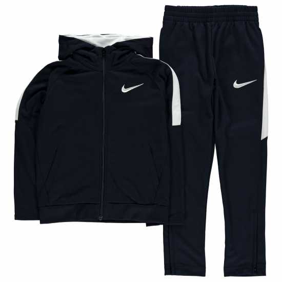 Nike Hooded Tracksuit Infant Boys Морска синьо Детски спортни екипи
