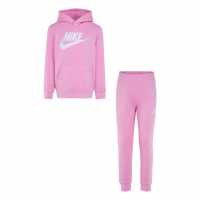 Nike Спортен Комплект Момичета Fleece Tracksuit Infant Girls  Детски спортни екипи