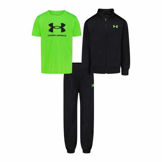 Under Armour 3Pc Brawler Set In54 Черно/Зелено Under Armour 3Pc Brawler Set In54 Черно/Зелено