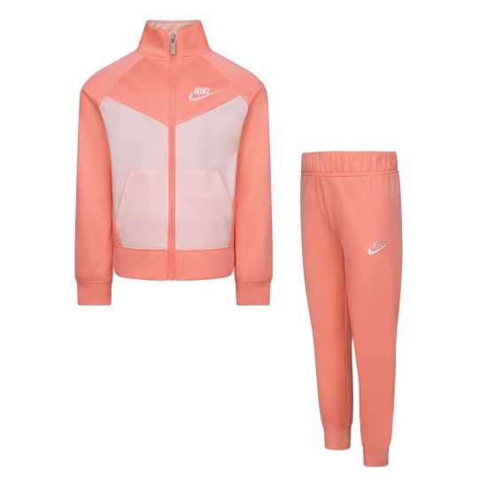 Nike Спортен Комплект Момичета Nsw Poly Tracksuit Infant Girls Розово глазуриране 