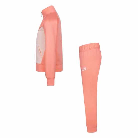 Nike Спортен Комплект Момичета Nsw Poly Tracksuit Infant Girls Розово глазуриране 