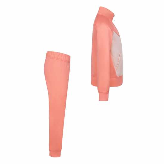 Nike Спортен Комплект Момичета Nsw Poly Tracksuit Infant Girls Розово глазуриране 