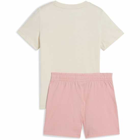 Puma Тениска С Лого Ess No.1 Logo Tee And Shorts Set Ps Tracksuit Boys Розово Puma Тениска С Лого Ess No.1 Logo Tee And Shorts Set Ps Tracksuit Boys Розово