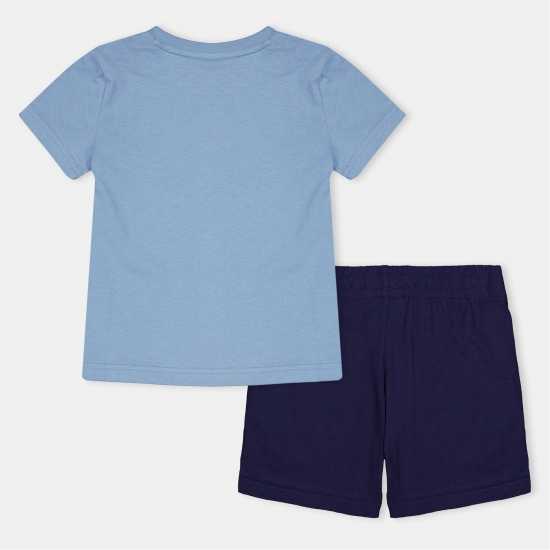 Puma Тениска С Лого Ess No.1 Logo Tee And Shorts Set Ps Tracksuit Boys Зен Син 