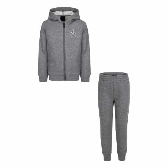 Екип Невръстни Деца Fleece Tracksuit Infants Угарно черно 
