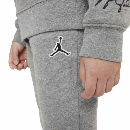 Екип Невръстни Деца Fleece Tracksuit Infants Угарно черно 