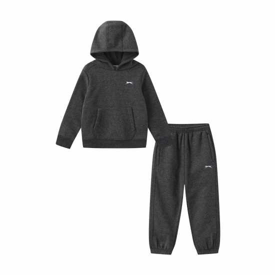 Slazenger Fleece Tracksuit Set Infant Угъл Slazenger Fleece Tracksuit Set Infant Угъл