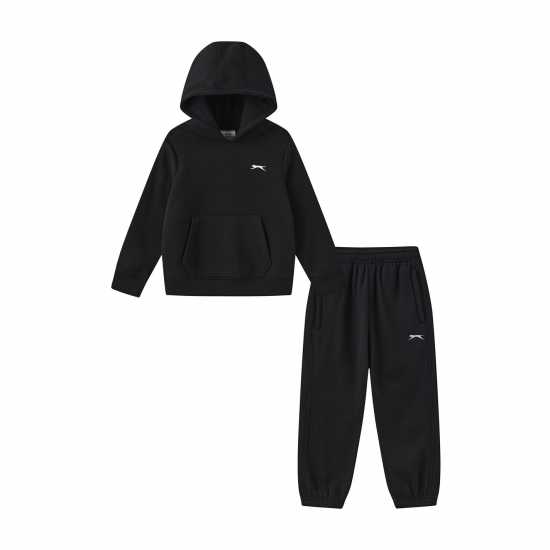 Slazenger Oth Tracksuit Set Infant Черно 