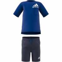Adidas Тениска T Shirt And Shorts Set Infants  Детски спортни екипи