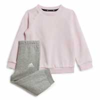 Adidas Babies Crew Jogger Set Pink/Grey Детски спортни екипи