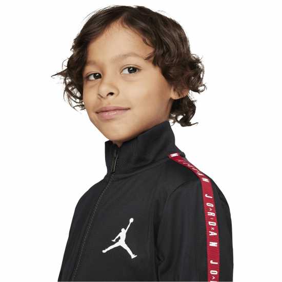 Air Jordan Unisex Kids' Tape Poly Tracksuits Черно/Червено 