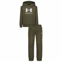 Under Armour Armour Big Logo Set Infant Boys Marine/White Детски спортни екипи