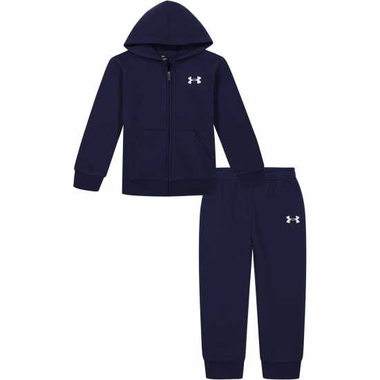 Under Armour Armour Branded Logo Fz Set Infant Boys Морско синьо/Бяло Детски спортни екипи
