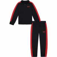 Under Armour Armour Knit Track Suit Infant Boys Black/Red Детски спортни екипи