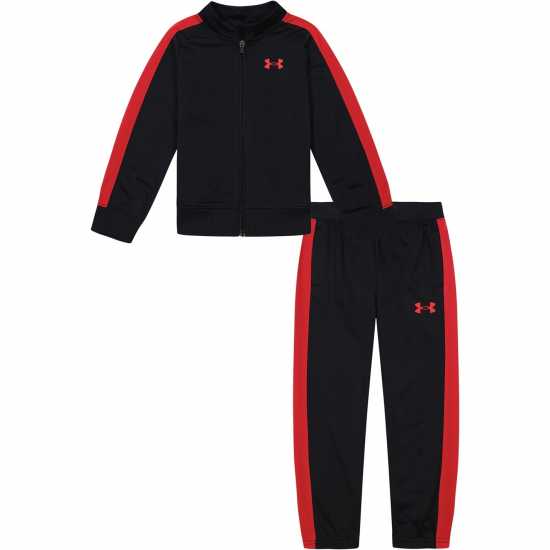 Under Armour Armour Knit Track Suit Infant Boys Черно/Червено Детски спортни екипи
