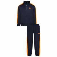 Under Armour Armour Knit Track Suit Infant Boys Navy/Orange Детски спортни екипи