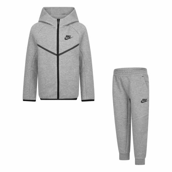 Nike Екип Невръстни Деца Tech Fleece Tracksuit Infants Grey Nike Екип Невръстни Деца Tech Fleece Tracksuit Infants Grey