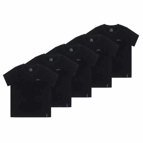 Детски тениски и фланелки Fabric 5Pack T-Shirts Infant Черно Fabric 5Pack T-Shirts Infant Черно Детски тениски и фланелки