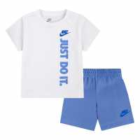 Nike Tee Short Set In09 Polar White Детски тениски и фланелки