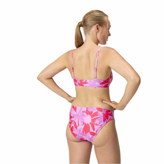 Дамски бански Speedo Womens Printed Adjustable Thinstrap 2 Piece Малиново пълнене Speedo Womens Printed Adjustable Thinstrap 2 Piece Малиново пълнене Дамски бански