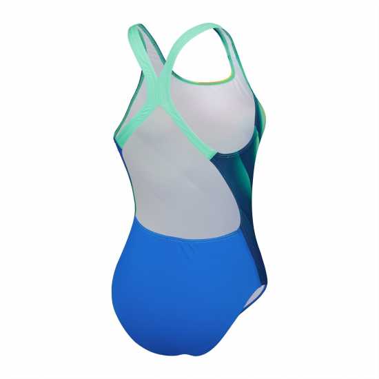 Дамски бански Speedo Womens Placement Digital Powerback Speedo Womens Placement Digital Powerback Дамски бански