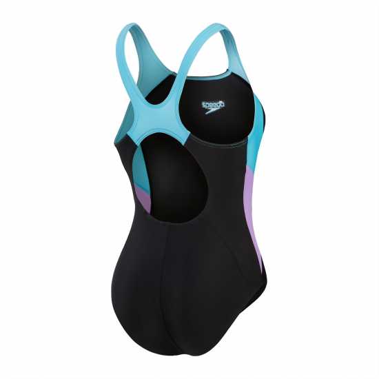 Дамски бански Speedo Colourblock Splice Muscleback Womens Speedo Colourblock Splice Muscleback Womens Дамски бански