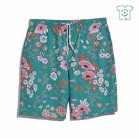 Farah Colbert Floral Sn99 Mallard Green Мъжки къси панталони