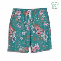 Мъжки плувни шорти и клинове Farah Colbert Floral Swim Shorts Малард зелено Farah Colbert Floral Swim Shorts Малард зелено Мъжки плувни шорти и клинове