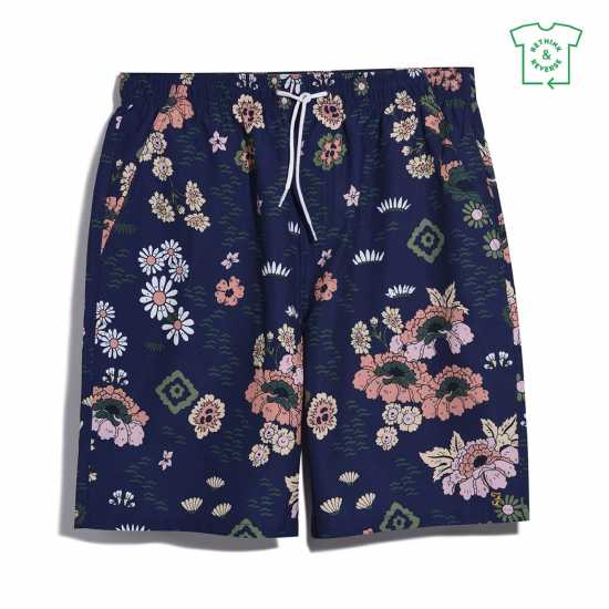 Farah Colbert Floral Swim Shorts Богата Индиго Мъжки плувни шорти и клинове