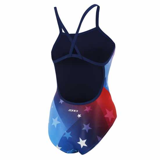 Zone3 All-American Swimsuit Red/Blue Дамски бански