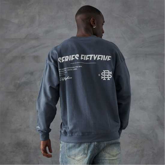 Series 55 Labach Front Back Logo Crewneck Sweatshirt  