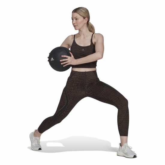 Adidas Tlrd Hiit Croco Luxe Training 7/8 Leggings Womens  
