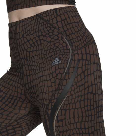 Adidas Tlrd Hiit Croco Luxe Training 7/8 Leggings Womens  
