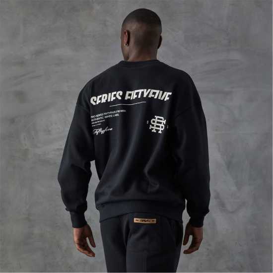 Series 55 Labach Front Back Logo Crewneck Sweatshirt  