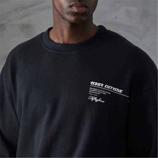 Series 55 Labach Front Back Logo Crewneck Sweatshirt  