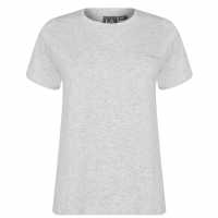 La Gear Дамска Тениска Pocket T Shirt Ladies Grey Marl Дамски тениски с яка