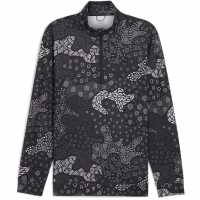Puma Мъжка Риза Cloudspun Bloom Camo Quarter Zip T-Shirt Mens  