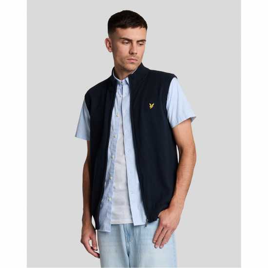 Lyle And Scott Плетен Пуловер Men's Zipped Knitted Sweater Vest Lyle And Scott Плетен Пуловер Men's Zipped Knitted Sweater Vest