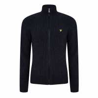 Lyle And Scott Плетена Жилетка Men's Knitted Rib Zip-Through Cardigan Lyle And Scott Плетена Жилетка Men's Knitted Rib Zip-Through Cardigan