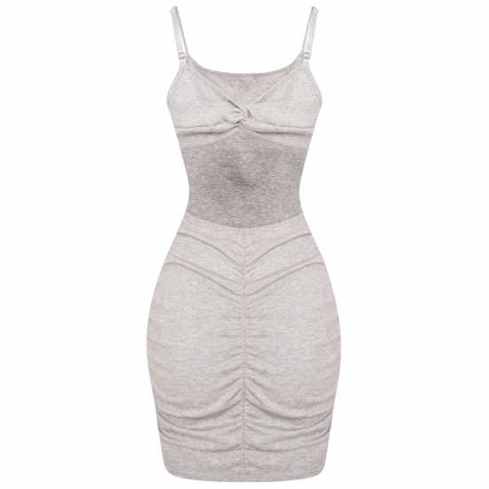 Honeyz Women's Backless Maxi Dress Сиво 