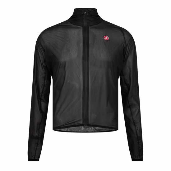Castelli Дълго Мъжко Яке Squall Shell Jacket Mens Светло черно 