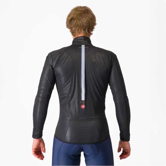 Castelli Дълго Мъжко Яке Squall Shell Jacket Mens Светло черно 