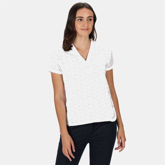Regatta Jacinda Short Sleeve Shirt White Дамски ризи и тениски