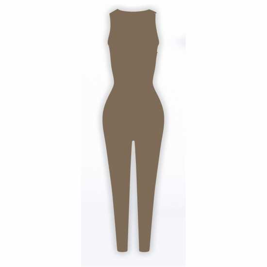 Honeyz Snatched Jumpsuit Womens Хаки Дамски дълги и къси гащеризони