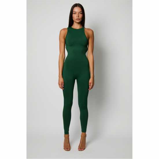 Honeyz Snatched Jumpsuit Womens Зелено Дамски дълги и къси гащеризони