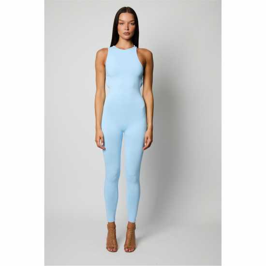 Honeyz Snatched Jumpsuit Womens Синьо Дамски дълги и къси гащеризони