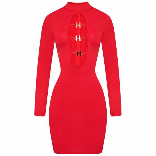 Honeyz Women's Mini Dress Червено 