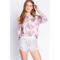 Salvage Floral Crew Neck  Дамски пижами