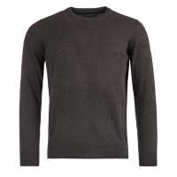 Barbour Pima Cotton Knitted Jumper Charcoal CH91 