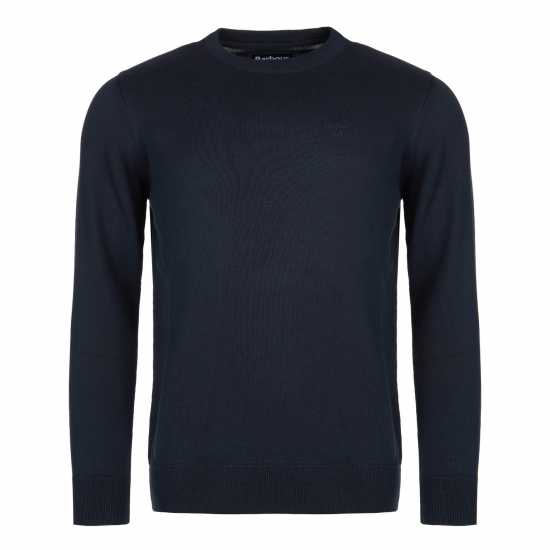 Barbour Pima Cotton Knitted Jumper Navy NY91 
